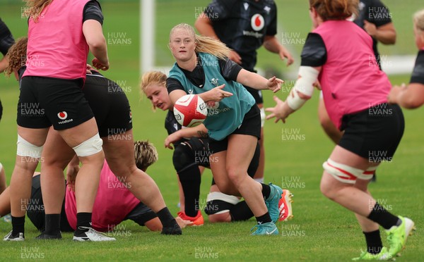 150725 - Wales Women Rugby training - Seren Lockwood during a training session ahead of their two match tour against Australia