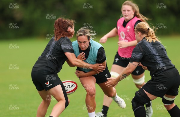 150725 - Wales Women Rugby training - Courtney Keight during a training session ahead of their two match tour against Australia