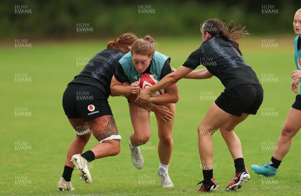 150725 - Wales Women Rugby training - Lisa Neumann during a training session ahead of their two match tour against Australia