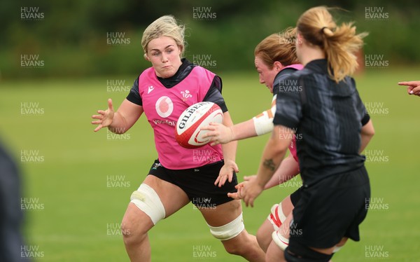 150725 - Wales Women Rugby training - Alex Callender during a training session ahead of their two match tour against Australia