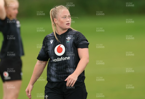 150725 - Wales Women Rugby training - Seren Lockwood during a training session ahead of their two match tour against Australia