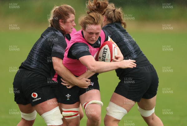 150725 - Wales Women Rugby training - Abbie Fleming during a training session ahead of their two match tour against Australia