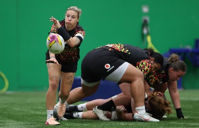 150825 - Wales Women Rugby Training - Keira Bevan during their final training session at their Vale headquarters before heading to Manchester for the start of the Women’s Rugby World Cup