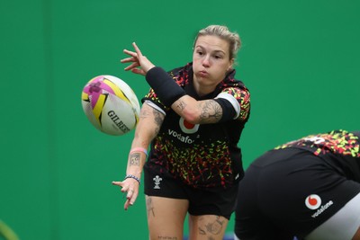 150825 - Wales Women Rugby Training - Keira Bevan during their final training session at their Vale headquarters before heading to Manchester for the start of the Women’s Rugby World Cup