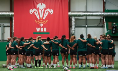 150926 Wales Women Rugby Training Session - The Wales Women rugby squad during a training session ahead of the WXV matches against South Africa 