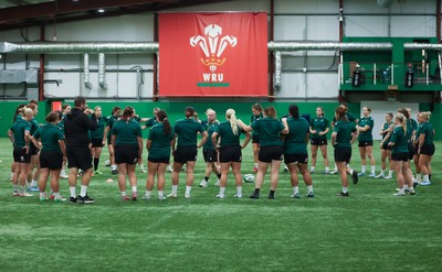 150926 Wales Women Rugby Training Session - The Wales Women rugby squad during a training session ahead of the WXV matches against South Africa 