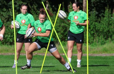 150926 Wales Women Rugby Training Session - Lleucu George during a training session ahead of the WXV match against South Africa 