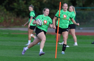 150926 Wales Women Rugby Training Session - Savannah Picton-Powell during a training session ahead of the WXV match against South Africa 