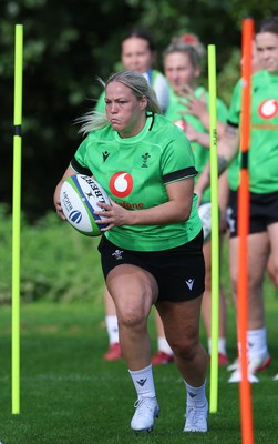 150926 Wales Women Rugby Training Session - Kelsey Jones during a training session ahead of the WXV match against South Africa 