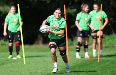 150926 Wales Women Rugby Training Session - Bryonie King during a training session ahead of the WXV match against South Africa 
