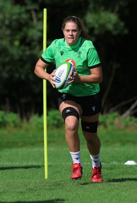 150926 Wales Women Rugby Training Session - Natalia John during a training session ahead of the WXV match against South Africa 