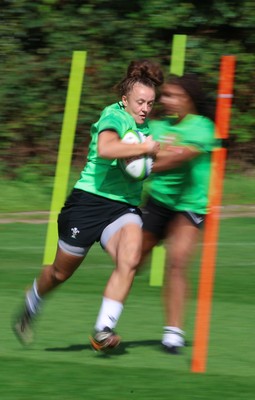 150926 Wales Women Rugby Training Session - Lleucu George during a training session ahead of the WXV match against South Africa 
