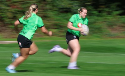 150926 Wales Women Rugby Training Session - Savannah Picton-Powell during a training session ahead of the WXV match against South Africa 