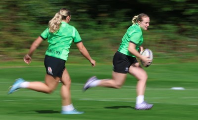 150926 Wales Women Rugby Training Session - Savannah Picton-Powell during a training session ahead of the WXV match against South Africa 