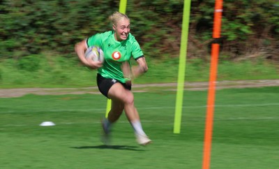 150926 Wales Women Rugby Training Session - Nikita Prothero during a training session ahead of the WXV match against South Africa 