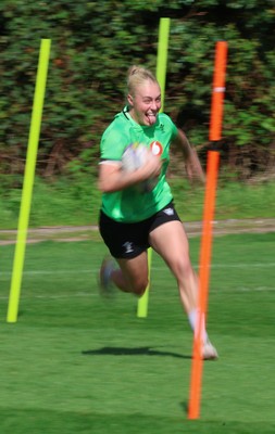 150926 Wales Women Rugby Training Session - Nikita Prothero during a training session ahead of the WXV matches against South Africa and USA