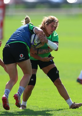 150926 Wales Women Rugby Training Session - Georgia Evans during a training session ahead of the WXV match against South Africa 