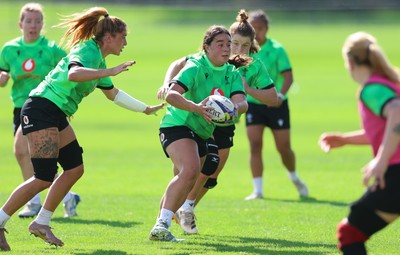 150926 Wales Women Rugby Training Session - Crystal James during a training session ahead of the WXV match against South Africa 