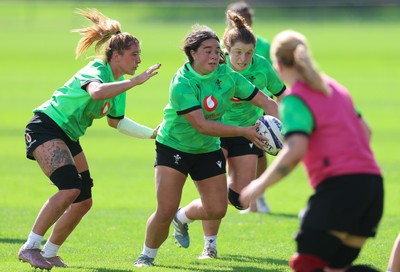 150926 Wales Women Rugby Training Session - Crystal James during a training session ahead of the WXV match against South Africa 