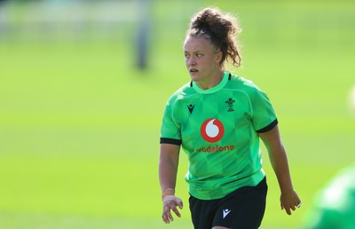 150926 Wales Women Rugby Training Session - Lleucu George during a training session ahead of the WXV match against South Africa 