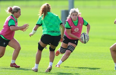 150926 Wales Women Rugby Training Session - Alex Callender during a training session ahead of the WXV match against South Africa 