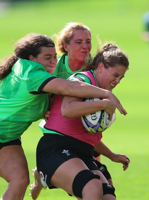 150926 Wales Women Rugby Training Session - Natalia John during a training session ahead of the WXV match against South Africa 