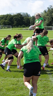 150926 Wales Women Rugby Training Session - Alex Callender during a training session ahead of the WXV match against South Africa 