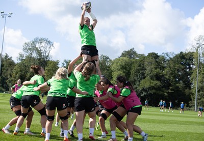 150926 Wales Women Rugby Training Session - Georgia Evans during a training session ahead of the WXV match against South Africa 