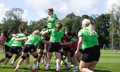150926 Wales Women Rugby Training Session - Georgia Evans during a training session ahead of the WXV match against South Africa 