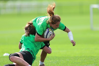 150926 Wales Women Rugby Training Session - Georgia Evans during a training session ahead of the WXV match against South Africa 