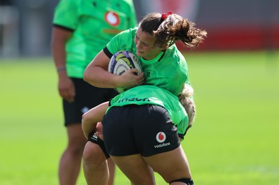 150926 Wales Women Rugby Training Session - Branwen Metcalfe during a training session ahead of the WXV match against South Africa 