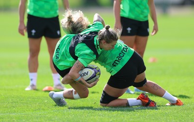 150926 Wales Women Rugby Training Session - Keira Bevan during a training session ahead of the WXV match against South Africa 