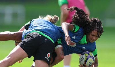 150926 Wales Women Rugby Training Session - Nia Fajeyisan during a training session ahead of the WXV match against South Africa 