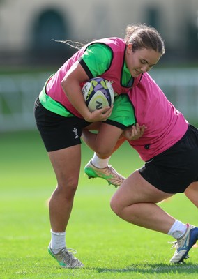 150926 Wales Women Rugby Training Session - Shanelle Williams during a training session ahead of the WXV match against South Africa 