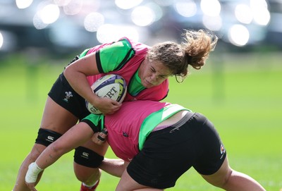 150926 Wales Women Rugby Training Session - Natalia John during a training session ahead of the WXV match against South Africa 