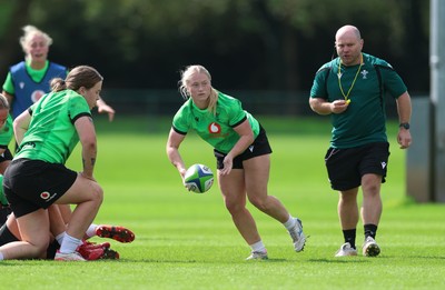150926 Wales Women Rugby Training Session - Seren Lockwood during a training session ahead of the WXV match against South Africa 