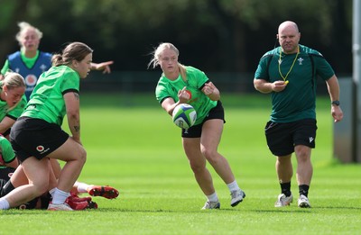 150926 Wales Women Rugby Training Session - Seren Lockwood during a training session ahead of the WXV match against South Africa 