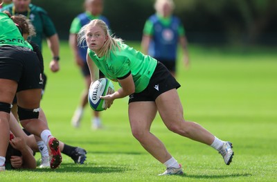 150926 Wales Women Rugby Training Session - Seren Lockwood during a training session ahead of the WXV match against South Africa 