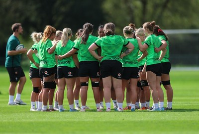 150926 Wales Women Rugby Training Session - The Wales Women rugby squad during a training session ahead of the WXV match against South Africa 
