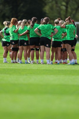 150926 Wales Women Rugby Training Session - The Wales Women rugby squad during a training session ahead of the WXV match against South Africa 