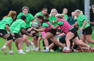 150926 Wales Women Rugby Training Session - Crystal James during a training session ahead of the WXV match against South Africa 