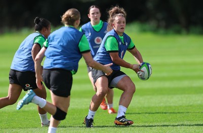 150926 Wales Women Rugby Training Session - Lleucu George during a training session ahead of the WXV match against South Africa 