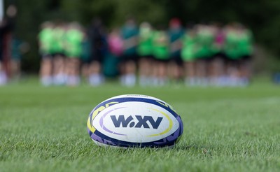 150926 Wales Women Rugby Training Session - The Wales Women rugby squad during a training session ahead of the WXV match against South Africa 