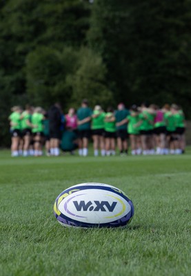 150926 Wales Women Rugby Training Session - The Wales Women rugby squad during a training session ahead of the WXV match against South Africa 