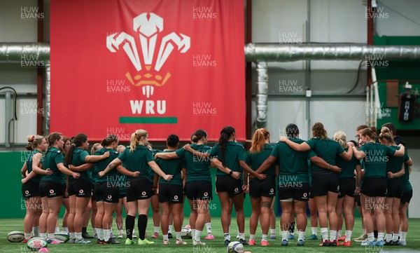 150926 Wales Women Rugby Training Session - The Wales Women rugby squad during a training session ahead of the WXV matches against South Africa 