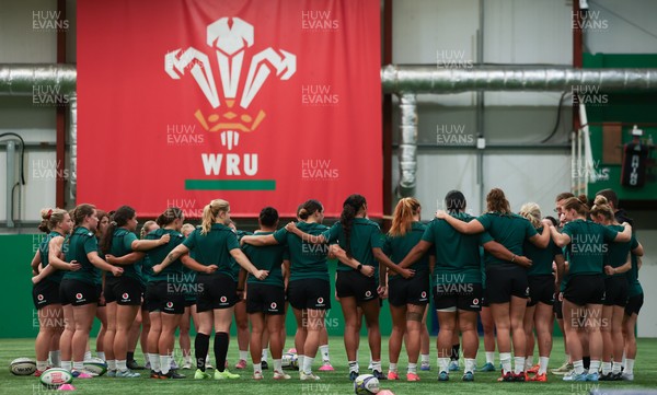 150926 Wales Women Rugby Training Session - The Wales Women rugby squad during a training session ahead of the WXV matches against South Africa 