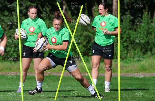 150926 Wales Women Rugby Training Session - Lleucu George during a training session ahead of the WXV match against South Africa 