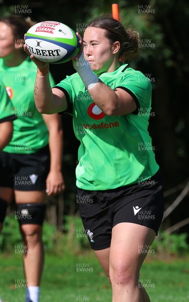 150926 Wales Women Rugby Training Session - Katherine Baverstock during a training session ahead of the WXV match against South Africa 