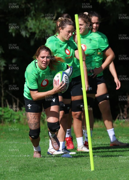 150926 Wales Women Rugby Training Session - Georgia Evans during a training session ahead of the WXV match against South Africa 
