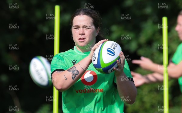 150926 Wales Women Rugby Training Session - Maisie Davies during a training session ahead of the WXV match against South Africa 